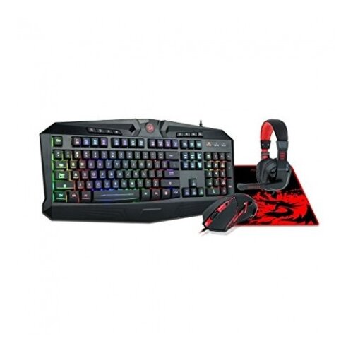 Redragon S101-BA Gaming Tastatura + Mi&amp;scaron; + Slusalice + Podloga Slike