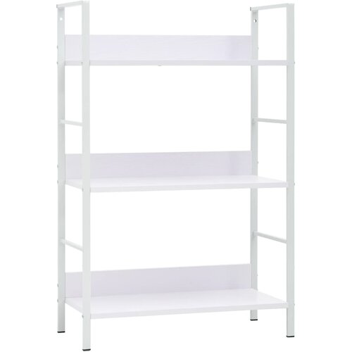 VidaXL Knjižna polica 3-nadstropna bela 60x27,6x90,5 cm iverna plo&amp;scaron;ča Slike
