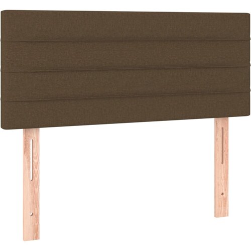 Maison Chic posteljno vzglavje - vzglavna omarica - nočna omarica temno rjavo 100x5x78/88 cm blago, (21706596) Slike
