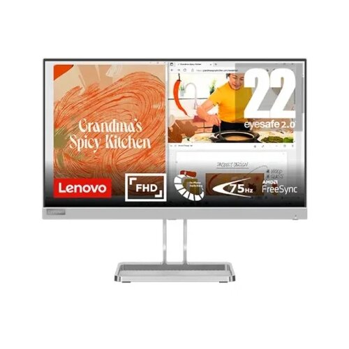 Lenovo Monitor L22i-40 21.5"/IPS/1920x1080/75Hz/4ms/VGA,HDMI/FreeSync/siva Cene