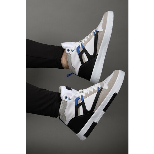Riccon Men's Comfort Sneaker Boots 001263 White Saks Slike
