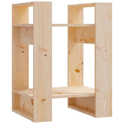 VidaXL knjižna omara/pregrada 41x35x57 cm trdna borovina Slike