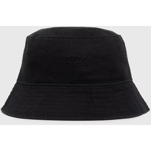 Levi's Pamučni šešir boja: crna, pamučni
