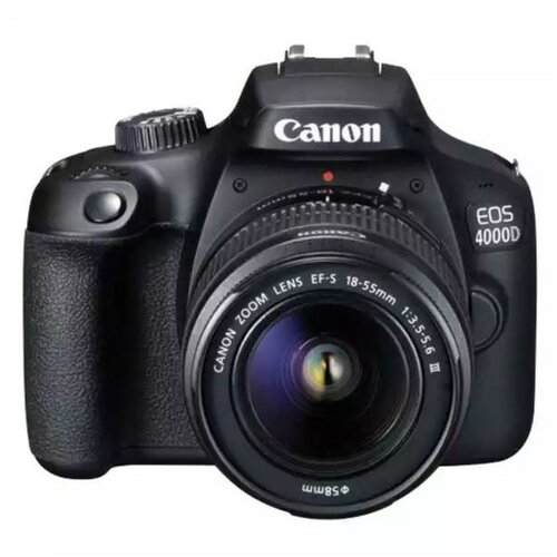 Digitalni fotoaparat Canon EOS4000D + objektiv 18-55 DC III Black Cene