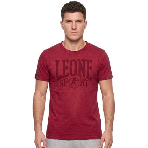 Leone 1947 Majice &amp;amp; Polo majice Man Short Sleeves Old School Rdeča Slike