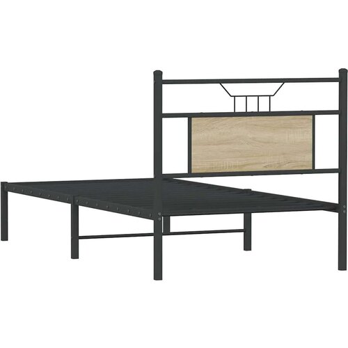 VidaXL Okvir kreveta bez madraca boja hrasta sonome 75 x 190 cm drveni Slike