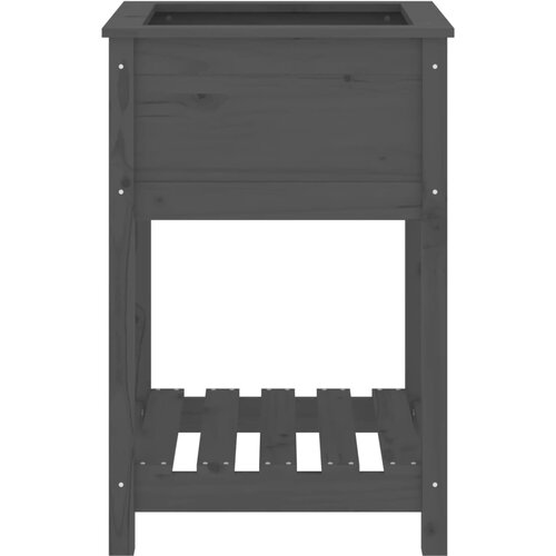  Sadilica s policom siva 54x54x81 cm od masivne borovine Slike