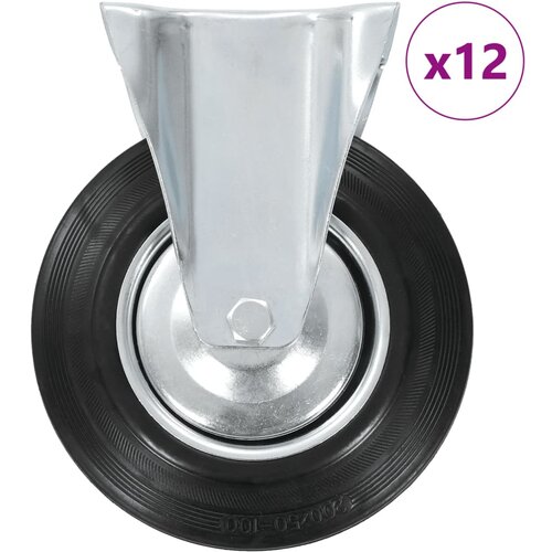 vidaXL fiksna kolesa 12 kosov 200 mm Cene