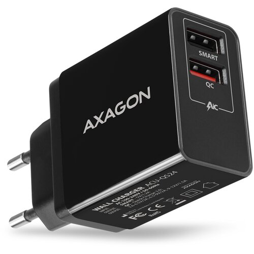 Axagon ACU-QS24 mobile device charger Smartphone Black AC Fast charging Indoor Cene