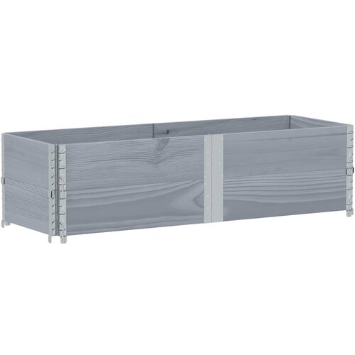 Maison Chic Vrtna visoka greda - cvetlična korita - Cvetlični Lonec siva 150x50 cm trdna borovina, (21789773) Cene