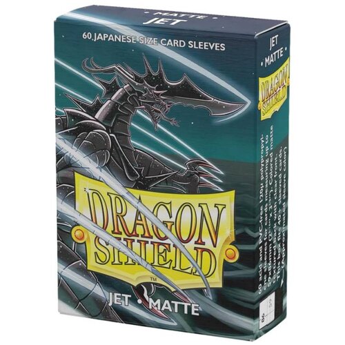 Arcane Tinmen Dragon Shield 60 Japanese Size Sleeves - Jet Matte Cene