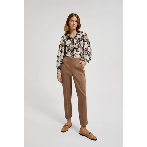 Moodo Women's elegant pants - beige