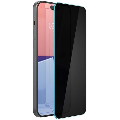Spigen SGP, Kaljeno steklo za iPhone 15 / 16 z za&scaron;čitnim filtrom proti vohunjenju, Prozorno črna, (5000208652) Cene