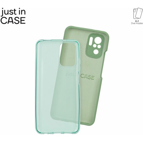 Just In Case 2u1 extra case mix paket zeleni za redmi note 10s Slike