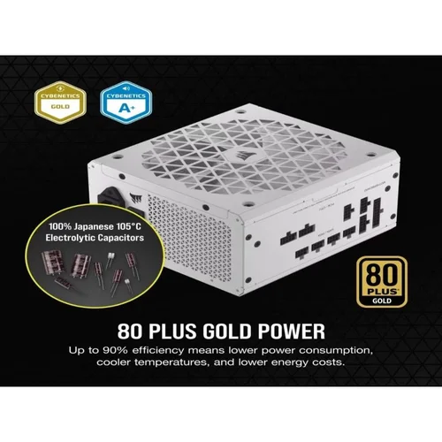 Corsair PSU 1000W RM1000x WWhite, 80 PLUS,...