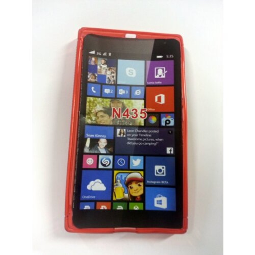  S silikonski ovitek Nokia LUMIA 435 rdeč Cene
