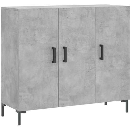 Maison Chic Komoda - Predalnik betonsko siva 90x34x80 cm konstruiran les, (21718234) Slike