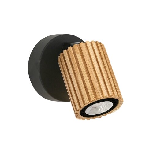  Brilagi - Zidno spot svetlo MODERN WOOD 1xGU10/8W/230V drvo/crna Slike