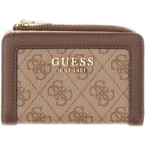 Guess Denarnice Lindsey Slg Zip Arnd Card Case Kostanjeva Slike