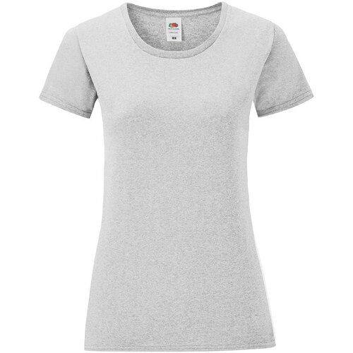 Fruit Of The Loom Iconic Grey Women's T-shirt in combed cotton Cijene