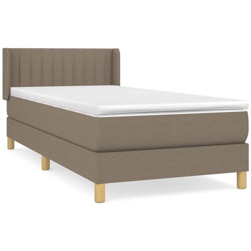 Maison Chic Box spring postelja - Vzmetna postelja z vzmetnico taupe 80x200 cm blago SL13976, (21882438) Cene