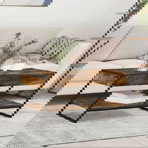  Stolić za kavu Dimni hrast 80 x 50 x 40 cm Konstruirano drvo Slike