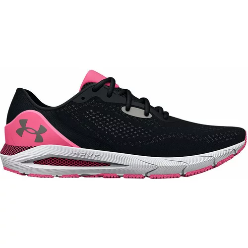 Under Armour Women's UA HOVR Sonic 5 Running Shoes Black/Pink Punk 38