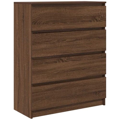 VidaXL Komoda rjav hrast 80x35x99 cm inženirski les, (21830553) Slike