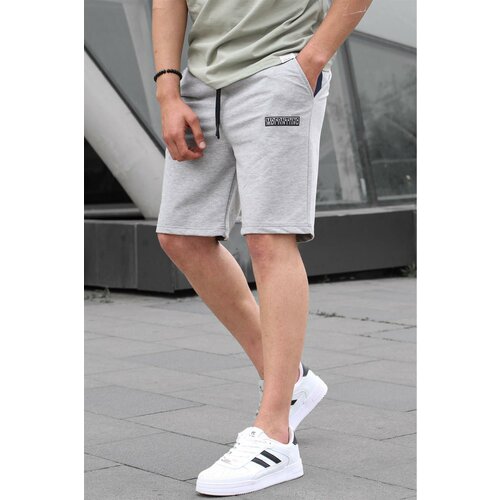 Madmext Men's Gray Printed Capri Shorts 5487 Cene