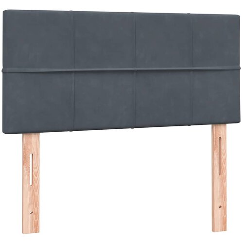 Box spring krevet s madracem tamnosivi 80 x 220 cm bar&amp;scaron;unasti Slike