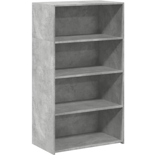 Maison Chic Visoka omara - Komoda - Predalnik betonsko siva 70x41x124 cm inženirski les, (21722165) Slike