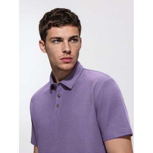 Reserved Regular fit polo-majica - tamnoljubičasto Cijene