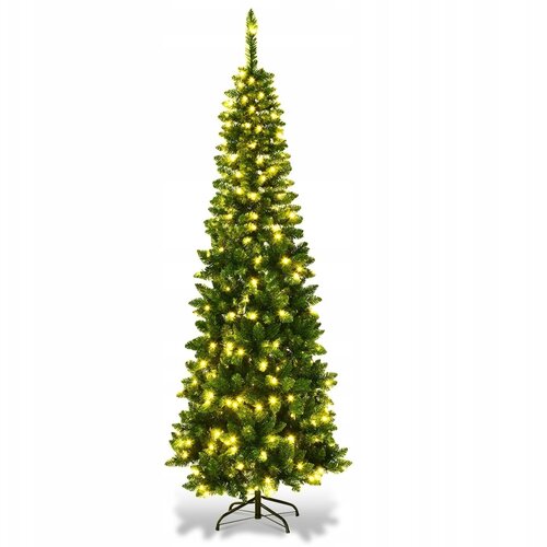 Costway Umetno božično drevo z LED lučkami 200CM, (5000489844) Slike