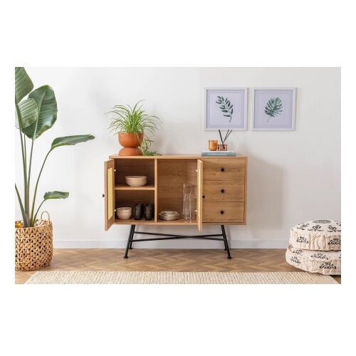 Hanah home komoda nala 120 - natural natural console Slike
