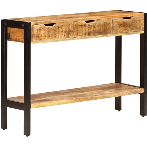  Komoda s 3 ladice 110 x 35 x 75 cm od masivnog drva manga Cijene