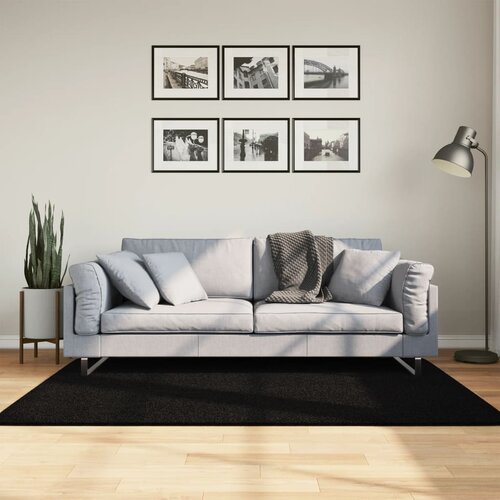  Tepih HUARTE kratkih vlakana mekani i perivi crni 120x170 cm Cene