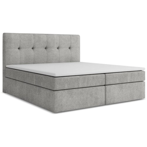 Makamii Svetlo siva boxspring postelja s prostorom za shranjevanje 160x200 cm Palta – Cene