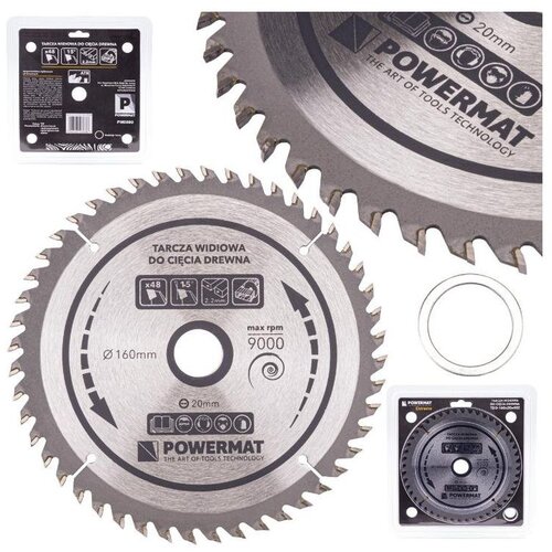 Powermat list kružne pile za drvo 160 x 20 mm, 48 zuba Cijene
