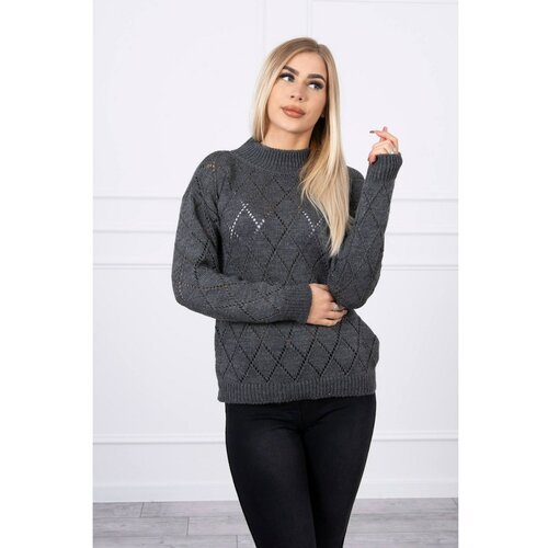 Kesi Džemper s visokim izrezom i grafitnom crnom | siva Cene