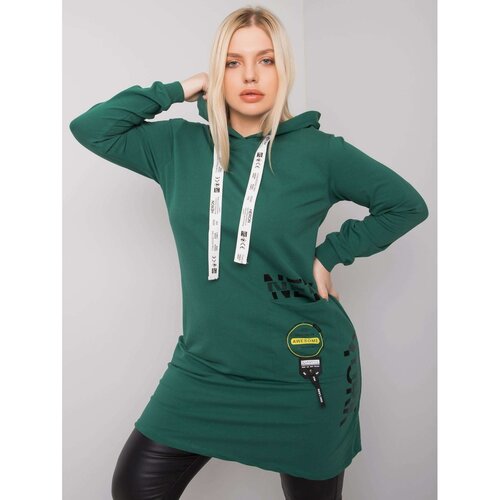 Fashion Hunters Large green dark green cotton tunic Slike