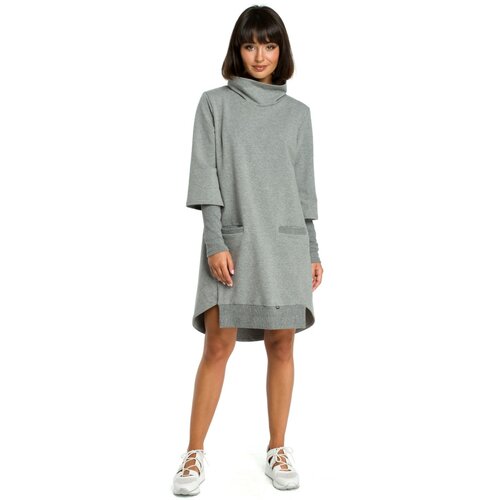 BeWear Ženska haljina B089 siva smeđa Slike