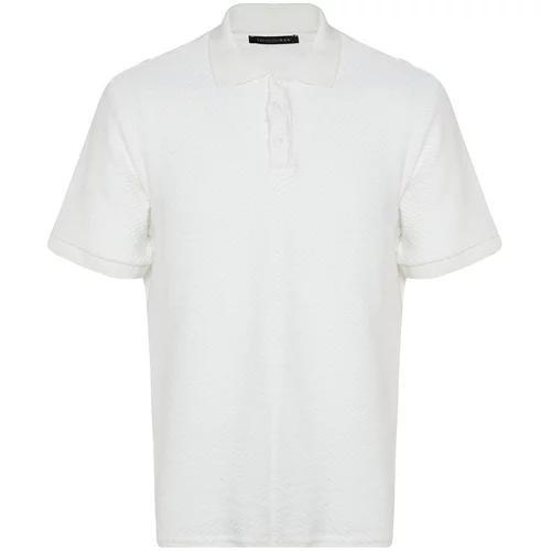 Trendyol Polo T-shirt - White - Fitted