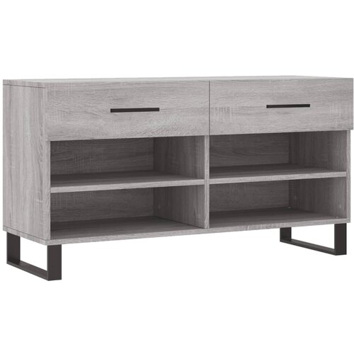 Maison Chic Klop za čevlje - Sedež za čevlje siva sonoma 102x35x55 cm inženirski les, (21776261) Slike