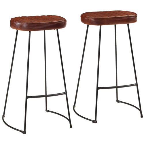 VidaXL Barski stolci Gavin 2 kom tamnosmeđi 44 x 37 5 x 78 cm Slike