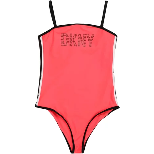 Dkny Jednodijelni kupaći kostim losos / crna / bijela