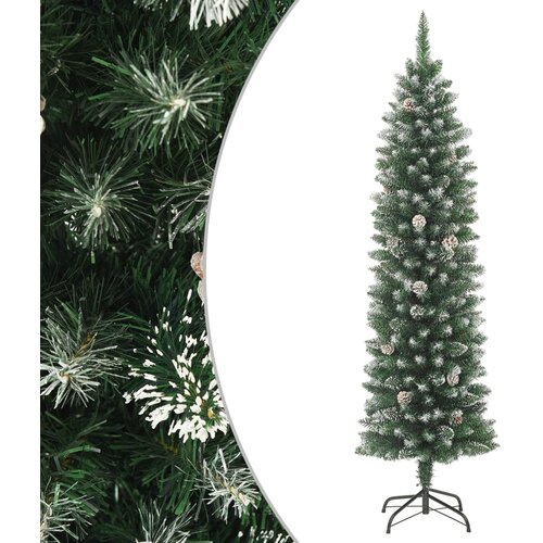 vidaXL umjetno usko božićno drvce sa stalkom 180 cm pvc Cijene
