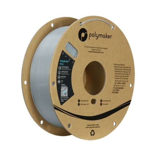 Polymaker PolySonic PLA Grey Cene