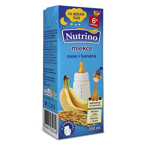 Nutrino mlekce za miran san ovas i banana 200ml, 6m+ 1100292 Cene