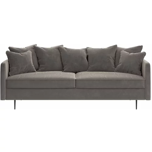Ghado sivi baršunasti kauč Esme, 214 cm