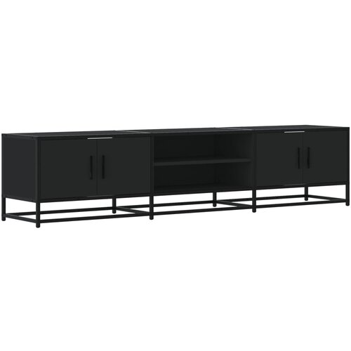 Maison Chic TV omarica - TV enota - Televizijska omarica črna 180x35x41 cm inženirski les, (21700700) Slike